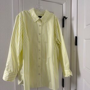 Talbots Yellow Striped women’s Shirt